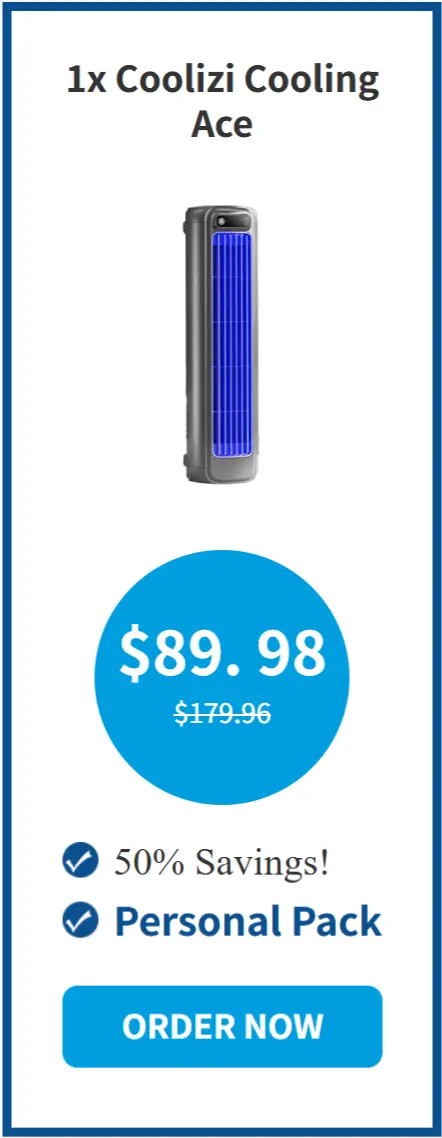 Coolizi Cooling Ace offer package price 